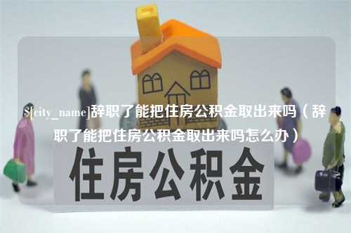 沂南辞职了能把住房公积金取出来吗（辞职了能把住房公积金取出来吗怎么办）